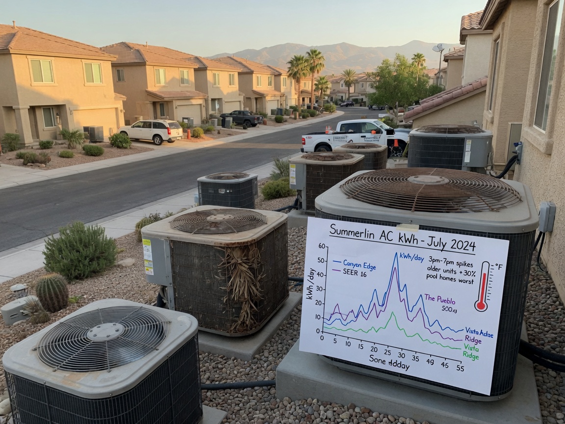 Energy Use Patterns For AC Units In Summerlin Neighborhoods